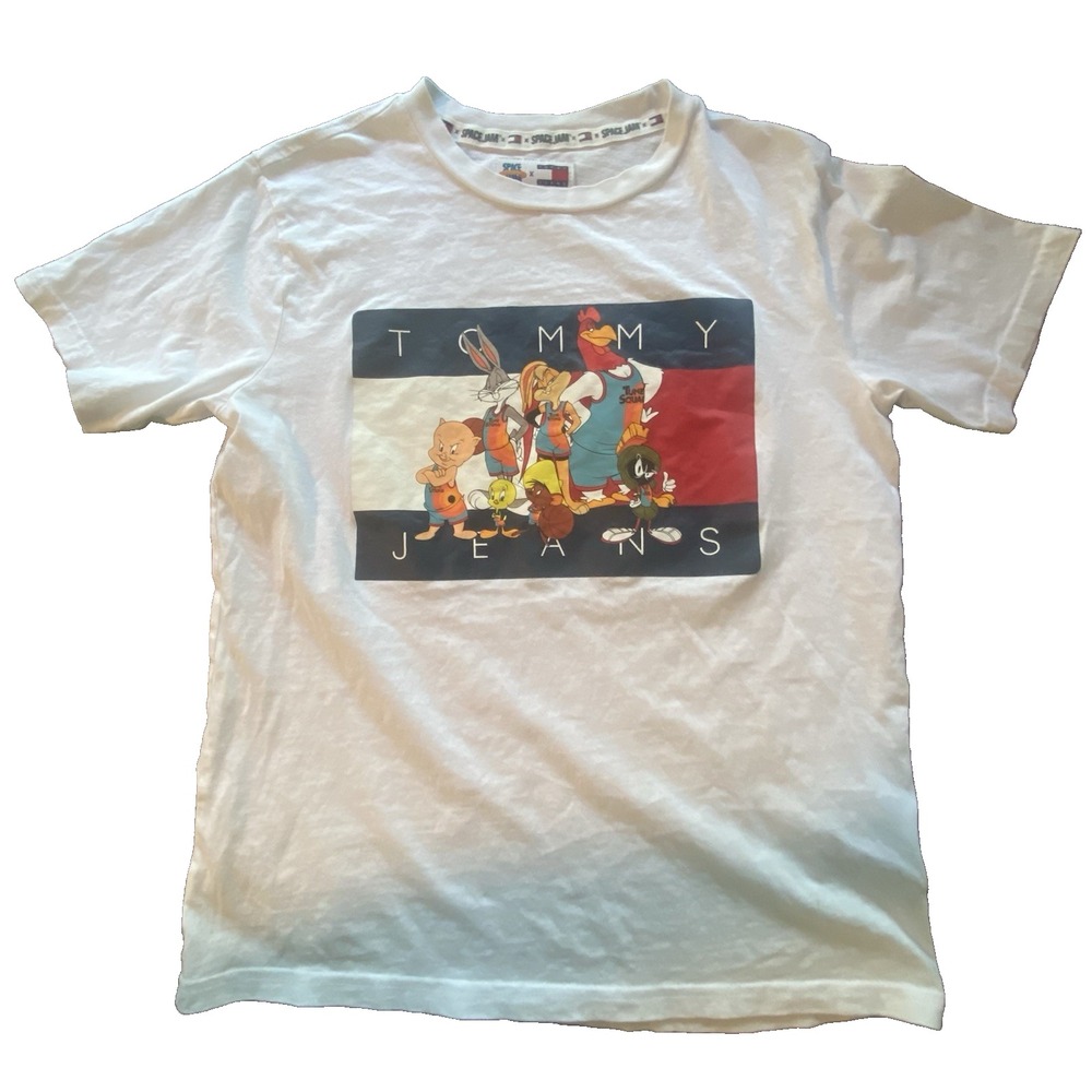 TOMMY JEANS X SPACE JAM TUNE SQUAD TEE - BUGS‎ LEBRON FOGHORN KID'S Medium NWoT